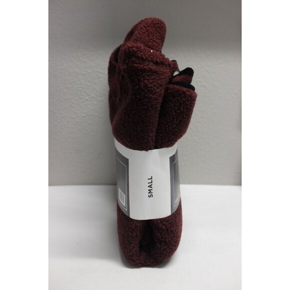 Member's Mark men's wine snap close alpine sherpa pullover jacket S - Picture 4 of 10